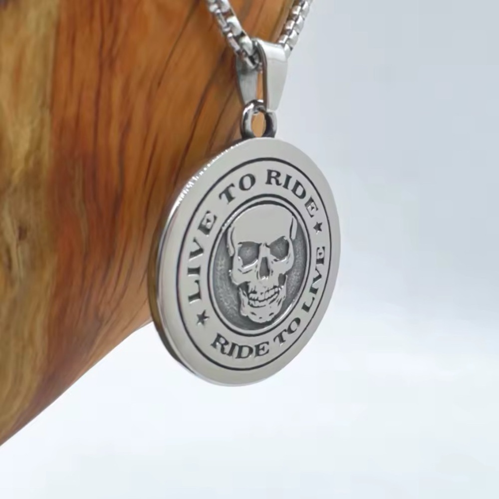 Skull Pendant Necklace - Picture 7 of 7